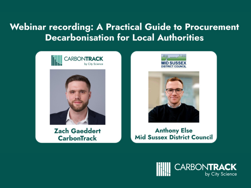 Supply Chain Decarbonisation webinar image - blog